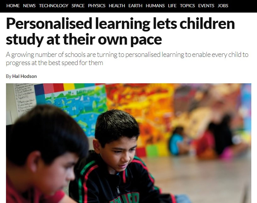 External Link: Personalised learning lets children study at their own pace